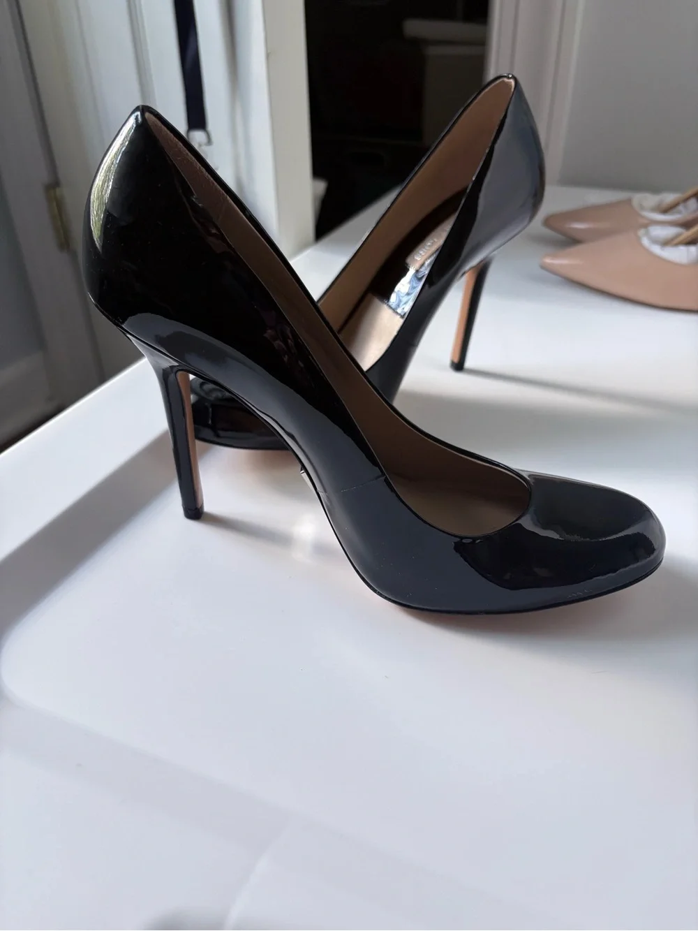 Michael Kors Black Patent Leather High Heel Pumps